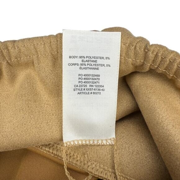 NWT WILFRED FREE Aritzia Daria Vegan Suede Leggings Size Small Tannin - Picture 6 of 7